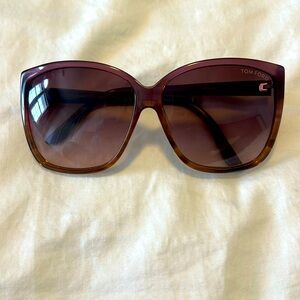 Tom Ford TF228 83Z Lydia Purple Brown Gradient Authentic sunglasses 61-12